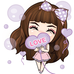 [LINEスタンプ] Love is always a beautiful thing +