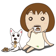 [LINEスタンプ] MoMo ＆ LaLa part2