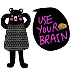 [LINEスタンプ] iblack Bear