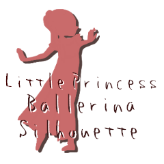[LINEスタンプ] Little Princess Ballerina -Silhouette-