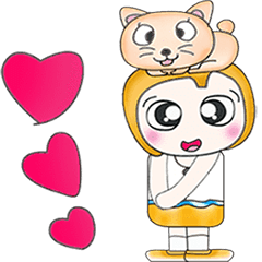 [LINEスタンプ] My name is Hayato.^__^ I love cat.