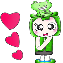 [LINEスタンプ] My name is Miki！ Love Frog. ^__^