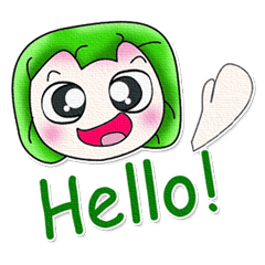 [LINEスタンプ] Hi！ My name is Miki. ^___^