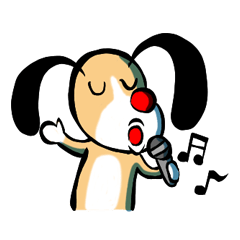 [LINEスタンプ] Red nose dog-(daily life)