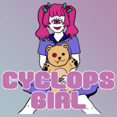 [LINEスタンプ] =CYCLOPS GIRL=