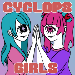 [LINEスタンプ] =CYCLOPS GIRLS=