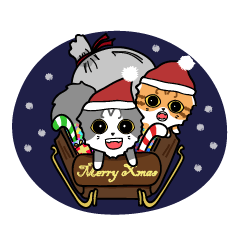 [LINEスタンプ] Catty meow - Leo and babe