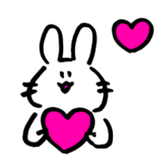 [LINEスタンプ] ぽやぽやうさぎ