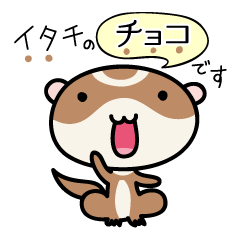 [LINEスタンプ] イタチョコ