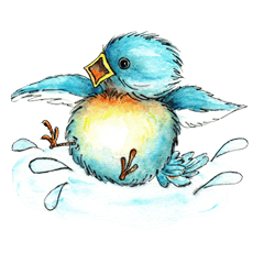 [LINEスタンプ] Moon Bird