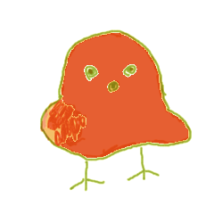 [LINEスタンプ] bird face1