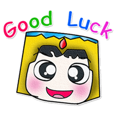 [LINEスタンプ] Mr. Kazuki. Good Luck！ ^__^