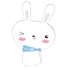 [LINEスタンプ] White Bunnie