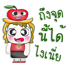 [LINEスタンプ] Mr. Jonatan. Love apple！ ^__^