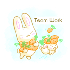 [LINEスタンプ] Bunny Parenting