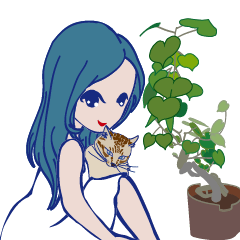 [LINEスタンプ] Fang Small Fang free day