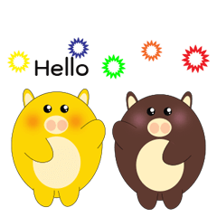 [LINEスタンプ] Pig lets 4 Episode 2