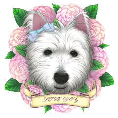 [LINEスタンプ] West Highland White Terrier faithful3