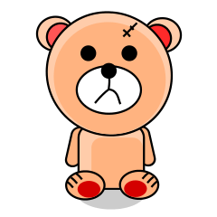 [LINEスタンプ] Little Orange Bear