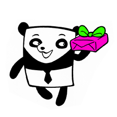 [LINEスタンプ] Panda (All You Love Is Need)