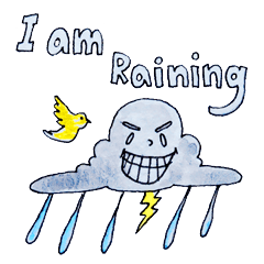 [LINEスタンプ] 私の名前は雨です