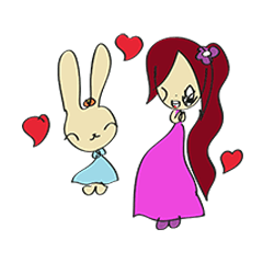 [LINEスタンプ] Creammy＆Bunny