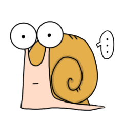 [LINEスタンプ] a little snail