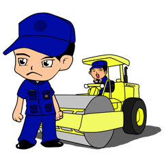 [LINEスタンプ] Development Military (Blue Soldier V.2)