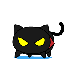 [LINEスタンプ] 黒猫のジャガー