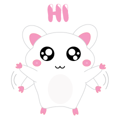 [LINEスタンプ] Hamsy the white hamster 1