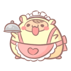 [LINEスタンプ] Hammu_What to eat？