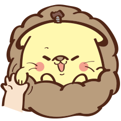 [LINEスタンプ] hedgehog dog YuanYuan