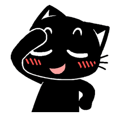 [LINEスタンプ] mew mew blacky 7