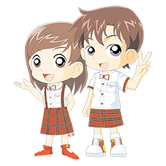 [LINEスタンプ] Green Kids 1