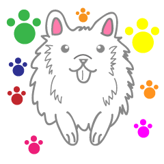 [LINEスタンプ] Hi,cute dog.