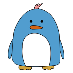 [LINEスタンプ] fat penguin BOBOの画像（メイン）