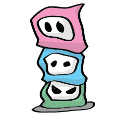 [LINEスタンプ] Mello Ninjas