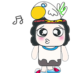 [LINEスタンプ] ...Mr. Mayama and bird..