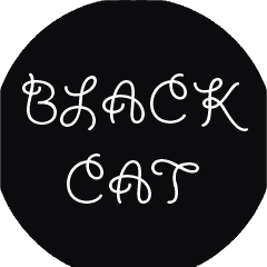 [LINEスタンプ] Black cat expression package