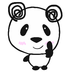 [LINEスタンプ] ぐるぐるパンダ