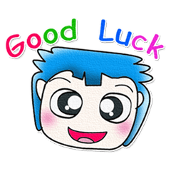 [LINEスタンプ] Hi！ My name is Masaru. Good luck！！^_^