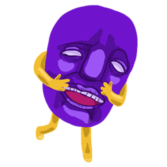 [LINEスタンプ] mr. purple