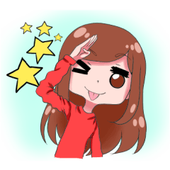 [LINEスタンプ] Daily life of doodle girl