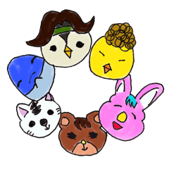 [LINEスタンプ] らくがきアニマル ”TRO-MALs”