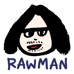 [LINEスタンプ] RAW MAN [English]