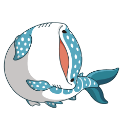 [LINEスタンプ] spot whale shark