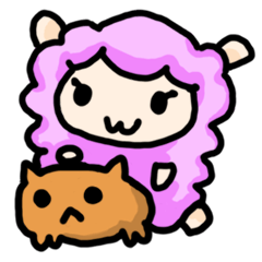 [LINEスタンプ] Sheep＆Capybara