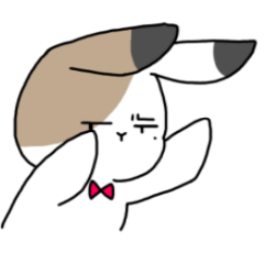 [LINEスタンプ] さんしょくうさぎさん。