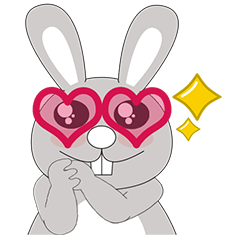 [LINEスタンプ] Rabbit Bigeye (Version 4)