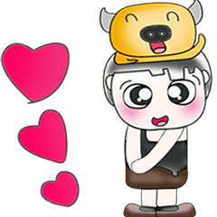 [LINEスタンプ] Hello my name is Masaki. I love buffalo！